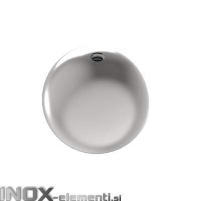 INOX okrasna krogla fi50 M8 votla satinirana AISI304