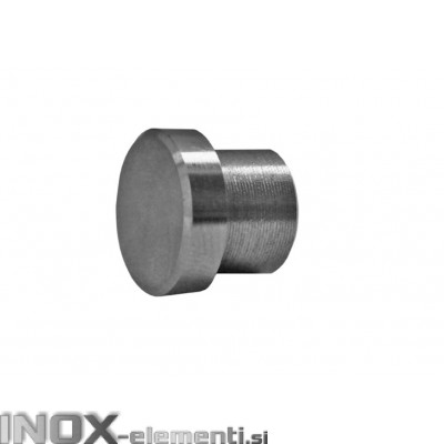 INOX Zaključni čep 12 raven / satiniran