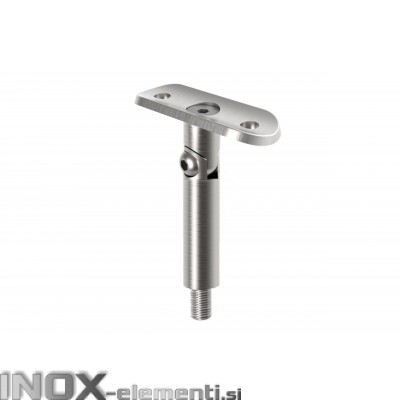 INOX Cevni nosilec 42.4-M8 gibljiv / satiniran