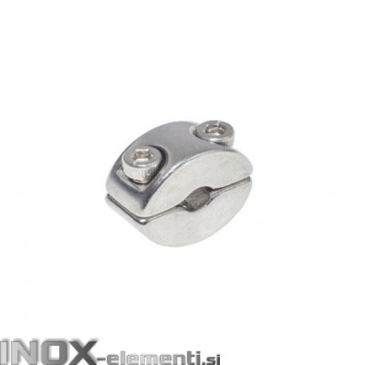 Inox sponka vrvi 4mm okrogla na dva vijaka AISI316
