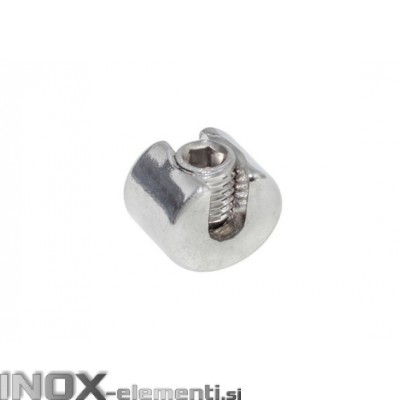 Inox sponka vrvi 3mm okrogla na en vijak AISI316