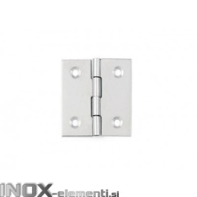 Inox tečaj 40X40x0,8 AISI304