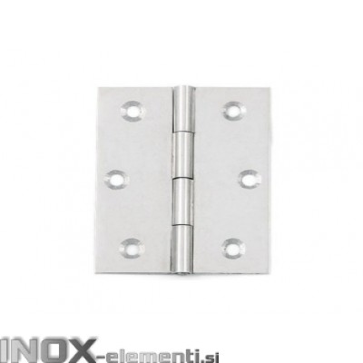 Inox tečaj 50X50x0,8 AISI304