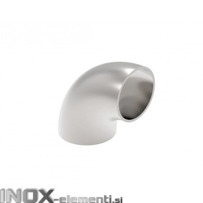 INOX Koleno polkrožno 42.4, 90° VARILNO satinirano AISI304