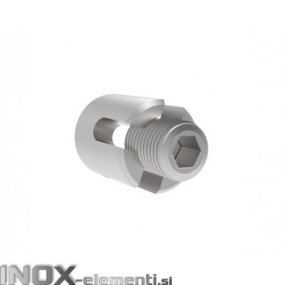 INOX KRIŽNI SPOJNI ELEMENT ZA PLETENICO 5mm M12 AISI316