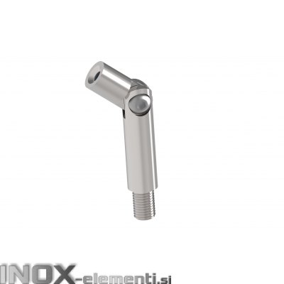 INOX Trn M6/M8 74mm D14 gibljiv satiniran / AISI304