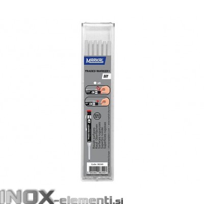 TRADES MARKER+DRY MINICE 6x BELA ZA GROBE POVRŠINE