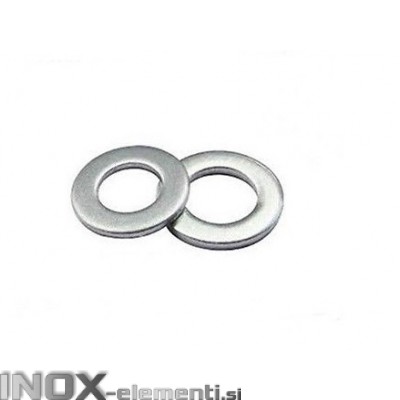 INOX Podložka M10 navadna D125 / A2, 100kos