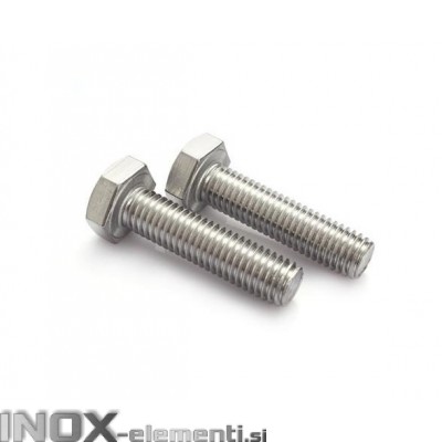 INOX VIJAK M10X30 DIN933 / ISO4017 A2