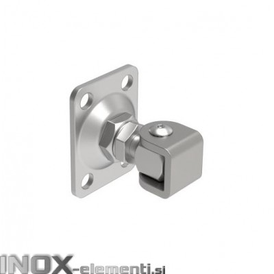 INOX Tečaj M12 Montažni z prirobnico 75X55 AISI304 Goptimal 40kg