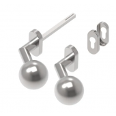 Inox kljuka D8/04-2-i 2 x gumb fiksni AISI304