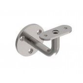 INOX Stenski nosilec 00 fiksen, D14, Φ60, 75x50 prirobnica na 3 vijake, SATINIRAN AISI316 za LED