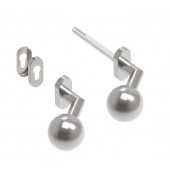 Inox kljuka D8/04-2-L-i  leva vrtljivi gumb AISI304