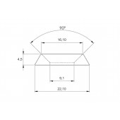 INOX PODLOŽKA M10 VGREZNJENA AISI316, 100kos