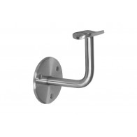 INOX Stenski nosilec 42.4 fiksen na 3 vijake / satiniran