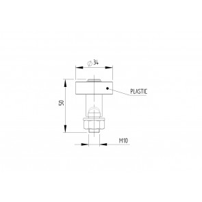 Vodilni valjček 34mm z ležajem