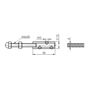 INOX napenjalec 4-6mm / satiniran AISI316
