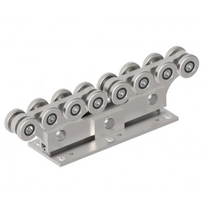 Kolesa voziček dvojni za samonosna vrata ZN, za profil 94X85