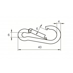 INOX KARABIN 4x40mm AISI316