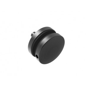 INOX Nosilec stekla okrogel točkovni raven 50x10x10 / satiniran 0104S-PVD ČRNA IZVEDBA