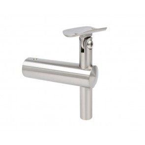 INOX Bočni nosilec ročnika 42,4 montažni AISI304 satiniran 55S