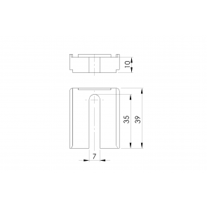 NICE distančniki 10mm za zobato letev 6/1