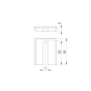 NICE distančniki 5mm za zobato letev 6/1