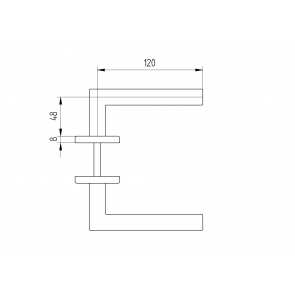 Inox kljuka D8/06-i AISI304
