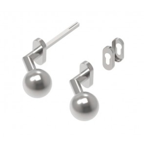 Inox kljuka D8/04-2-D-i desna vrtljiv gumb AISI304