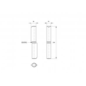 Tečaj D16, L120 Varilni, Fe, 60kg
