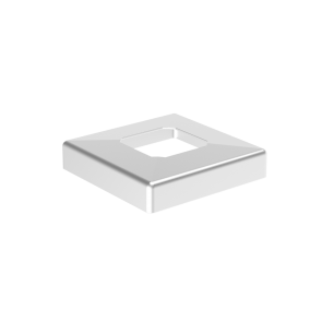 INOX Pokrov plošče 105x105mm/51X51mm 4511S SATINIRAN AISI316 ZA TALNI NOSILEC 6200S