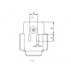 Naslon za vrata ZN, za profil 94X85 / 90x95mm