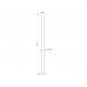 INOX STEBER VM 952 42,4, satiniran AISI304