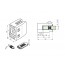 INOX Nosilec stekla 00 oglat + varovalo / satiniran AISI304 13S
