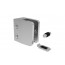 INOX Nosilec stekla 00 oglat + varovalo / satiniran AISI304 13S