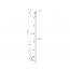 Inox Steber D12/1000-D42 satiniran, bočni, 42,4 BR 1000mm