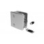 INOX Nosilec stekla 42,4 oglat / satiniran 55x65 + varovalo AISI304 24SV (12-16,76) 