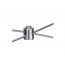 INOX KRIŽNI SPOJNI ELEMENT ZA PLETENICO 6mm M12 AISI316