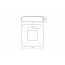 INOX Pokrov plošče 105x105mm/51X51mm 4511P POLIRAN AISI316 ZA TALNI NOSILEC 6200P